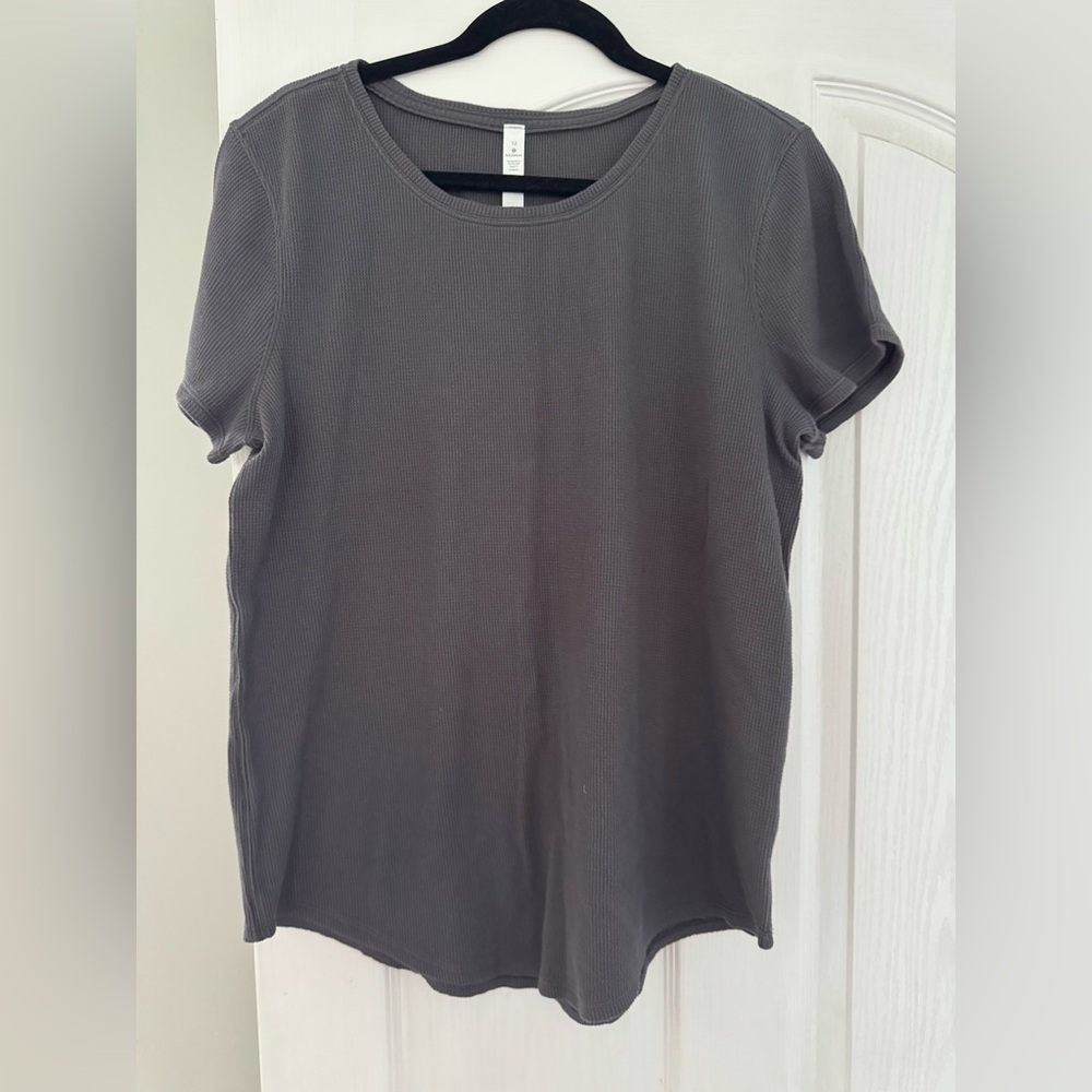 Lululemon love crew waffle tee sz 12